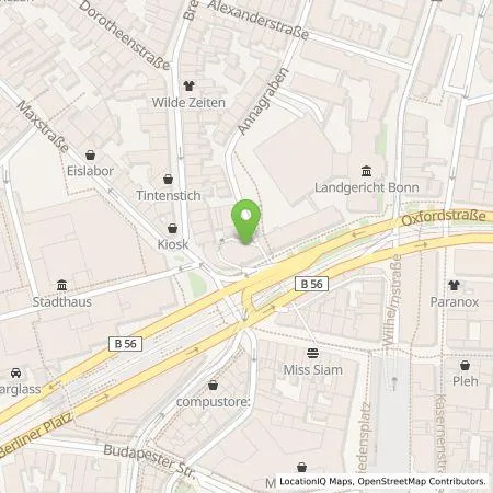 Standortübersicht der Tankstelle Energie- und Wasserversorgung Bonn/Rhein-Sieg GmbH in 53111 Bonn