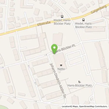Standortübersicht der Tankstelle Stadtwerke Wedel GmbH in 22880 Wedel