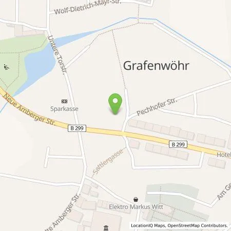 Standortübersicht der Tankstelle Stadtwerke Amberg Bäder und Park GmbH in 92655 Grafenwöhr