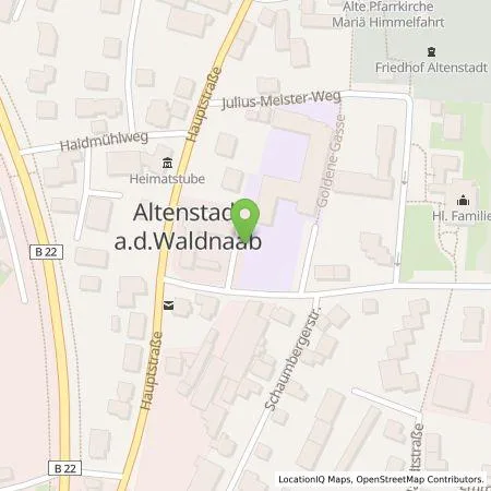 Standortübersicht der Tankstelle Stadtwerke Amberg Bäder und Park GmbH in 92665 Altenstadt a.d.Waldnaab