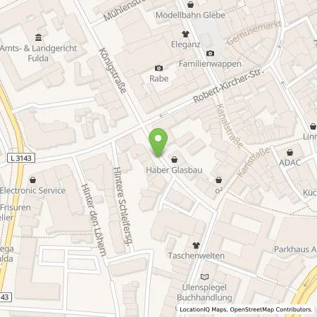 Standortübersicht der Tankstelle RhönEnergie Fulda GmbH in 36037 Fulda