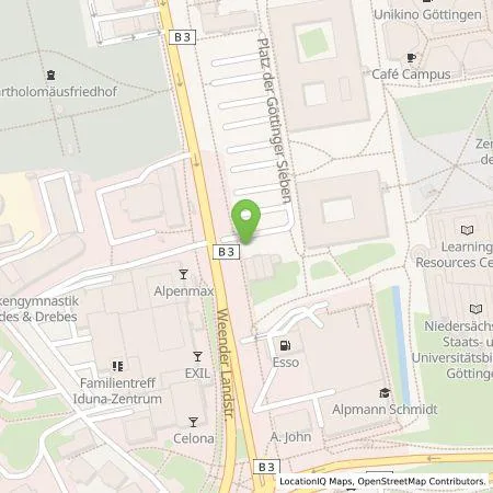 Standortübersicht der Tankstelle Stadtwerke Göttingen AG in 37073 Göttingen