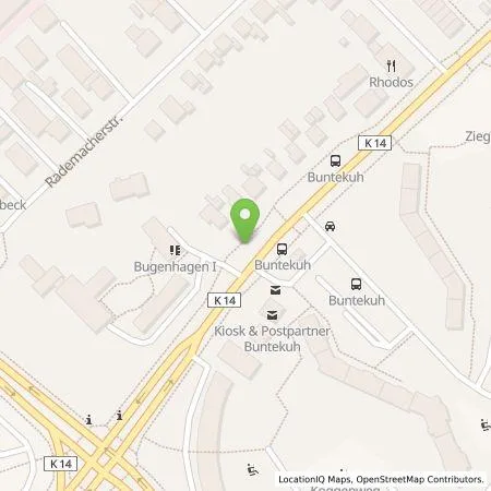 Standortübersicht der Tankstelle Stadtwerke Lübeck Energie GmbH in 23556 Lübeck