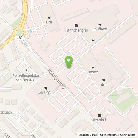 Standortübersicht der Tankstelle Pfalzwerke AG in 67105 Schifferstadt