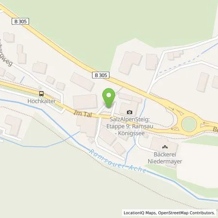 Standortübersicht der Tankstelle Energie Südbayern GmbH in 83486 Ramsau b. Berchtesgaden