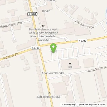 Standortübersicht der Tankstelle Lidl Dienstleistung GmbH & Co. KG in 08058 Zwickau