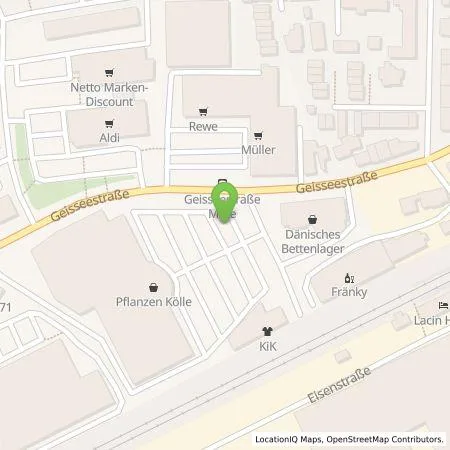 Standortübersicht der Tankstelle Pfalzwerke AG in 90439 Nürnberg