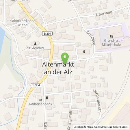 Standortübersicht der Tankstelle Energie Südbayern GmbH in 83352 Altenmarkt a.d.Alz