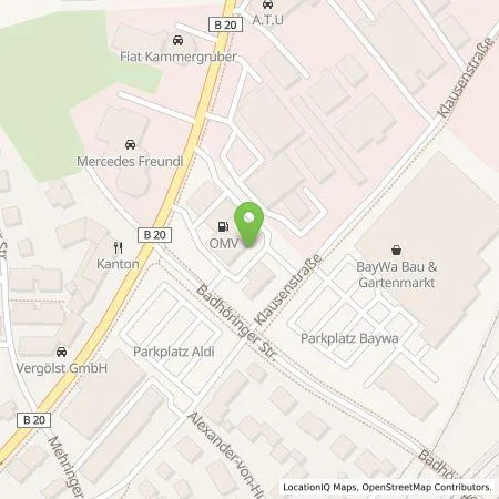 Standortübersicht der Tankstelle Energie Südbayern GmbH in 84489 Burghausen