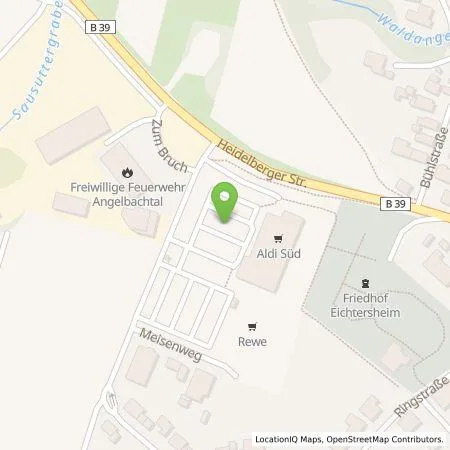 Standortübersicht der Tankstelle Pfalzwerke AG in 74918 Angelbachtal