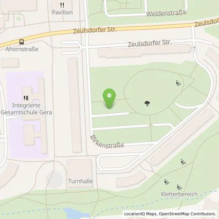 Standortübersicht der Tankstelle Energieversorgung Gera GmbH in 07549 Gera