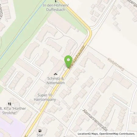 Standortübersicht der Tankstelle Stadtwerke Hürth AöR in 50354 Hürth