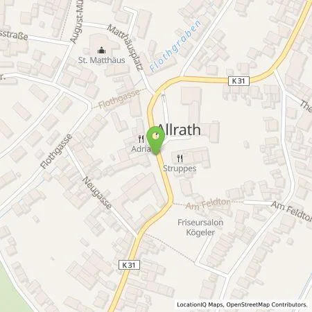 Standortübersicht der Tankstelle NEW Niederrhein Energie und Wasser GmbH in 41515 Grevenbroich