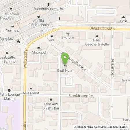 Standortübersicht der Tankstelle Wattif Europe GmbH in 74072 Heilbronn