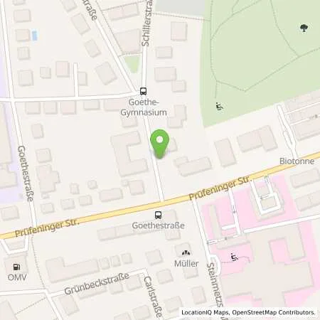 Standortübersicht der Tankstelle REWAG Regensburger Energie und Wasserversorgung AG & Co KG in 93049 Regensburg