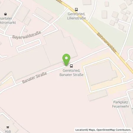 Standortübersicht der Tankstelle 17er Oberlandenergie GmbH in 82538 Geretsried