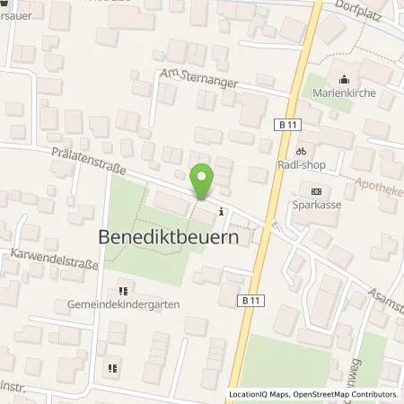 Standortübersicht der Tankstelle 17er Oberlandenergie GmbH in 83671 Benediktbeuern