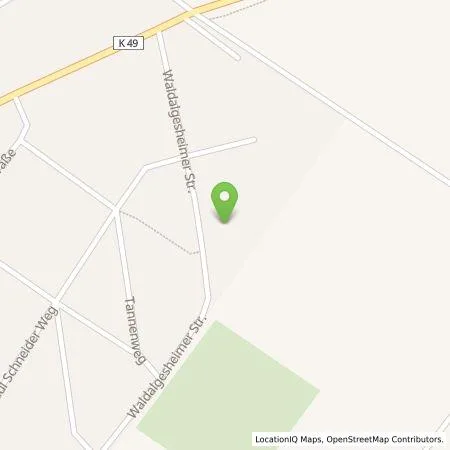 Standortübersicht der Tankstelle Gesellschaft für Beteiligungen und Parken in Bad Kreuznach m in 55545 Bad Kreuznach