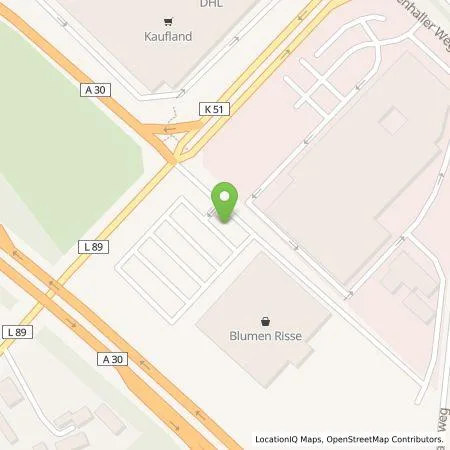 Standortübersicht der Tankstelle Pfalzwerke AG in 49078 Osnabrück