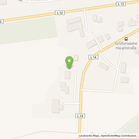 Standortübersicht der Tankstelle Ole Jepsen in 24969 Großenwiehe