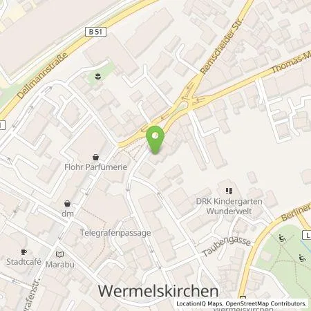 Standortübersicht der Tankstelle BEW Bergische Energie und Wasser GmbH in 42929 Wermelskirchen