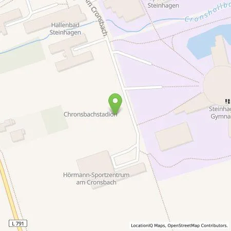 Standortübersicht der Tankstelle Gemeindewerke Steinhagen Service GmbH & Co. KG in 33803 Steinhagen