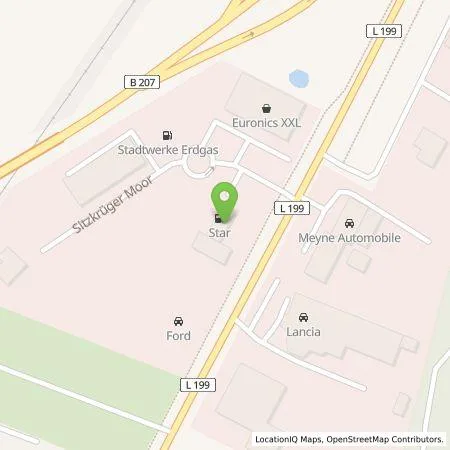 Standortübersicht der Tankstelle ORLEN Deutschland GmbH in 23879 Mölln