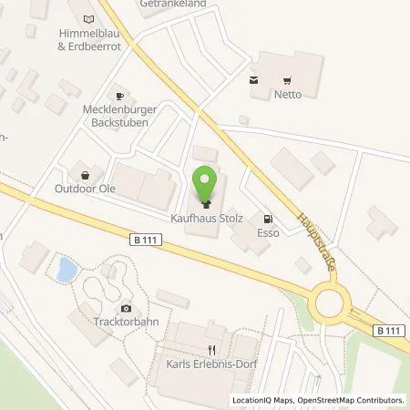 Standortübersicht der Tankstelle ORLEN Deutschland GmbH in 17459 Koserow