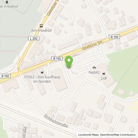 Standortübersicht der Tankstelle ORLEN Deutschland GmbH in 17192 Waren (Müritz)