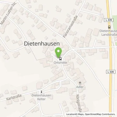 Standortübersicht der Tankstelle deer GmbH in 75210 Keltern