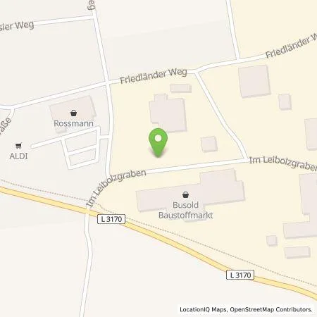 Standortübersicht der Tankstelle RhönEnergie Fulda GmbH in 36132 Eiterfeld
