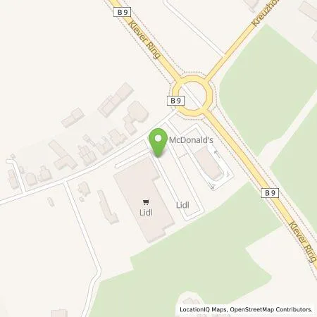 Standortübersicht der Tankstelle Lidl Dienstleistung GmbH & Co. KG in 47533 Kleve