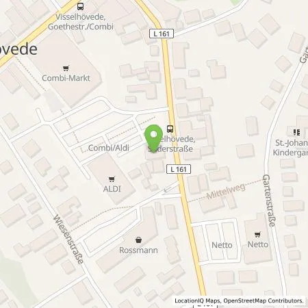 Standortübersicht der Tankstelle Stadtwerke Rotenburg (Wümme) GmbH in 27374 Visselhövede