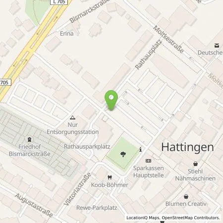 Standortübersicht der Tankstelle AVU AG in 45525 Hattingen