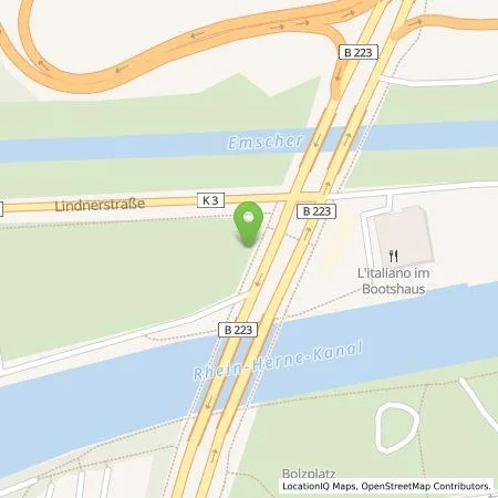 Standortübersicht der Tankstelle Energieversorgung Oberhausen AG in 46049 Oberhausen