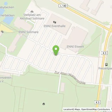 Standortübersicht der Tankstelle Enni Energie & Umwelt Niederrhein GmbH in 47441 Moers