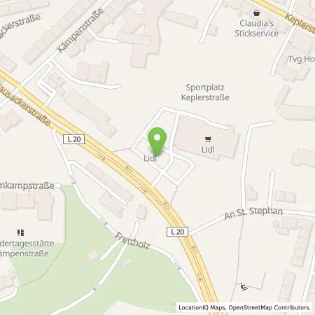 Standortübersicht der Tankstelle Lidl Dienstleistung GmbH & Co. KG in 45147 Essen