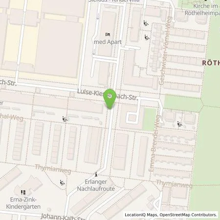 Standortübersicht der Tankstelle Erlanger Stadtwerke Energiedienst GmbH in 91052 Erlangen