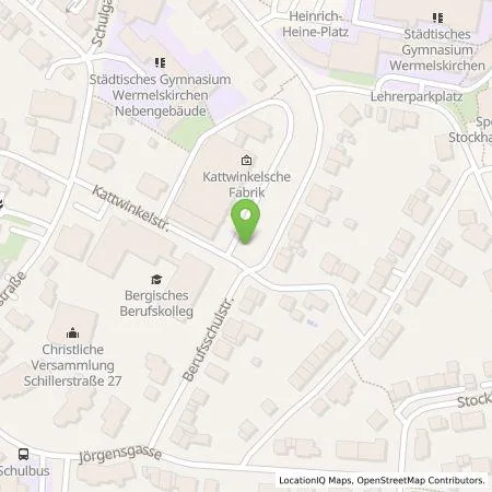Standortübersicht der Tankstelle BEW Bergische Energie und Wasser GmbH in 42929 Wermelskirchen