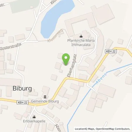 Standortübersicht der Tankstelle Energie Südbayern GmbH in 93354 Biburg