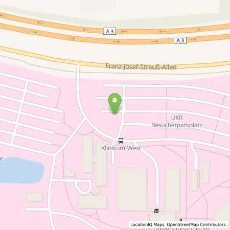 Standortübersicht der Tankstelle REWAG Regensburger Energie und Wasserversorgung AG & Co KG in 93053 Regensburg