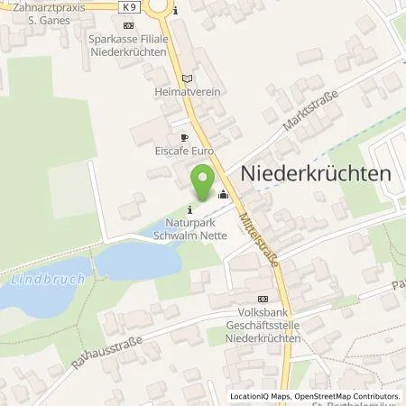 Standortübersicht der Tankstelle NEW Niederrhein Energie und Wasser GmbH in 41372 Niederkrüchten