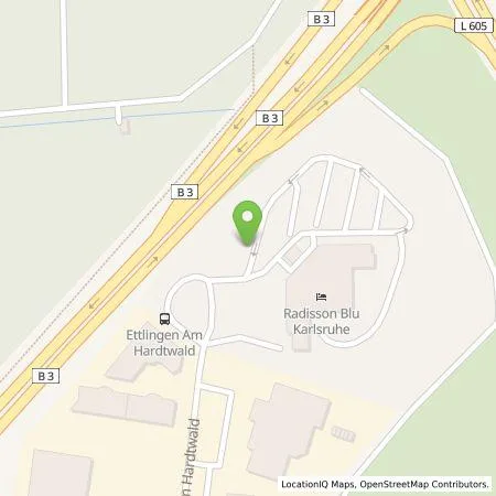 Standortübersicht der Tankstelle Allego GmbH in 76275 Ettlingen