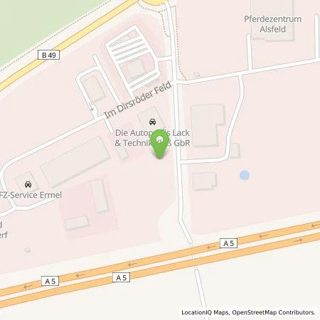 Standortübersicht der Tankstelle Allego GmbH in 36304 Alsfeld