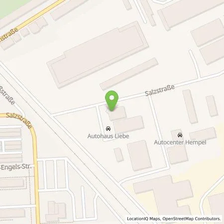 Standortübersicht der Tankstelle Autohaus Liebe Holding GmbH in 99086 Erfurt
