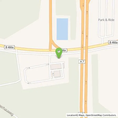 Standortübersicht der Tankstelle Circle K Deutschland GmbH in 89564 Nattheim