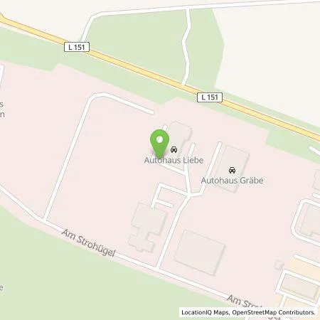 Standortübersicht der Tankstelle Autohaus Liebe Holding GmbH in 06295 Lutherstadt Eisleben