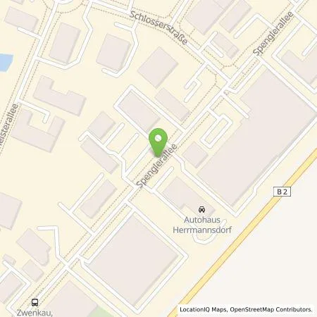 Standortübersicht der Tankstelle Autohaus Liebe Holding GmbH in 04442 Zwenkau