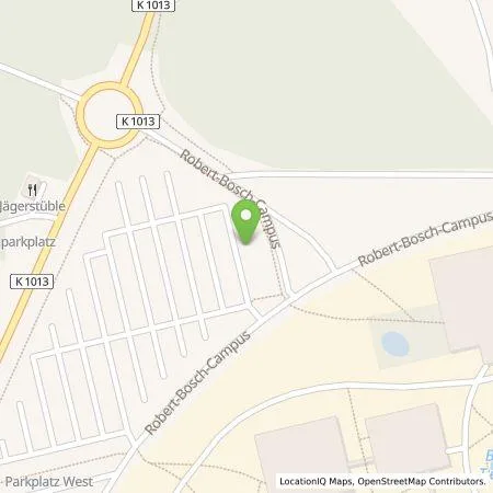 Standortübersicht der Tankstelle Robert Bosch GmbH in 71272 Renningen