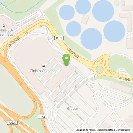 Standortübersicht der Tankstelle EnBW mobility+ AG und Co.KG in 66130 Saarbrücken